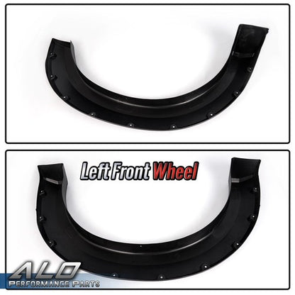 Solid Spare 4pcs Pocket Rivet Style Bolt On Fender Flares Fit For 2004-2008 F-150 Pickup