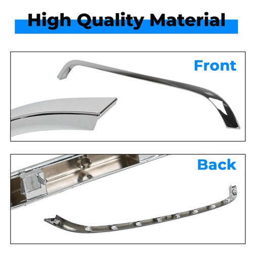 Solid Spare Chrome Grille Hood Molding Trim For 2007-2015 2009 Mini Cooper R55 R56 R58 R59