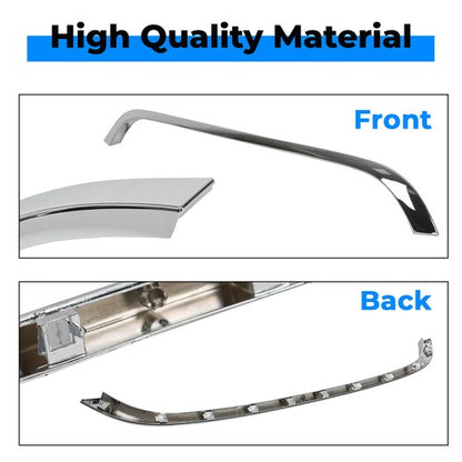 Solid Spare Chrome Grille Hood Molding Trim For 2007-2015 2009 Mini Cooper R55 R56 R58 R59