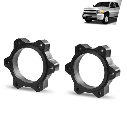 Solid Spare Air Spring Spacer Kit CV Spacers Fit For 6" Lift 01-10 Chevrolet/GMC 2500HD 4WD