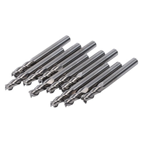 Solid Spare For Aluminum 10 Pcs 1/4" Alu-Power 3 Flute Regular Length Carbide End Mill New