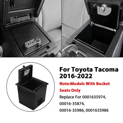 Solid Spare Center Console Safe Storage Console Vault W/USB Space For Toyota Tacoma 2016-22
