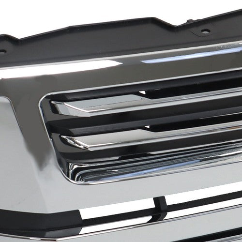 Solid Spare Plastic Front Upper Grille Chrome For Chevy Tahoe/Suburban LTZ 15-20 GM1200704