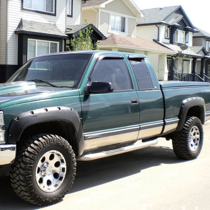 Solid Spare Fender Flares Pocket Rivet Style Fit For 2007-2013 Silverado 1500 2500HD/3500HD