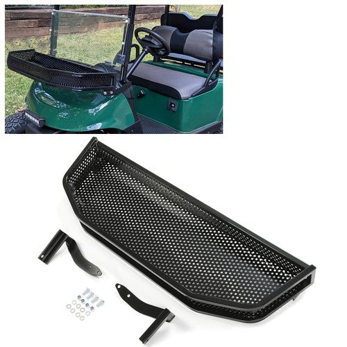 Solid Spare For 2008+ EZGO RXV Golf Cart Front Clay Basket Storage Cargo W/ Mounting Bracket