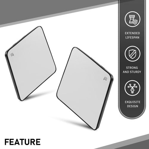 Solid Spare Fit For 08-16 Ford F250 350 450 Super Duty Upper Heated Tow Mirror Glass LH RH