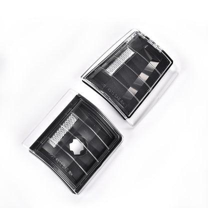 Solid Spare Corner Signal Side Marker Lamps Black Fit For Chevy CK C10 1500 2500 3500 Tahoe