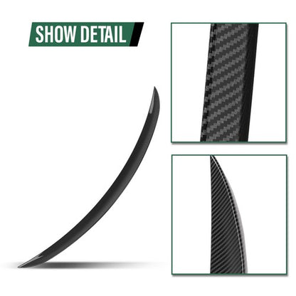 Solid Spare Rear Trunk Spoiler Wing MP Style Carbon Look Fit For 05-11 BMW E90 3-Series M3