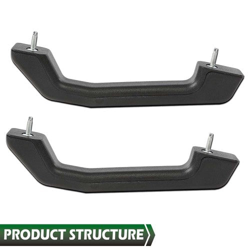 Solid Spare Fit For 2003-2009 Hummer H2 SUT Front Hood Handles Left+Right Pair Set Black