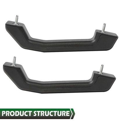 Solid Spare Fit For 2003-2009 Hummer H2 SUT Front Hood Handles Left+Right Pair Set Black