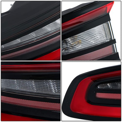 Solid Spare Tail Light Brake Lamp Fit For 2015-2022 Dodge Charger LED Type Left Side Outer