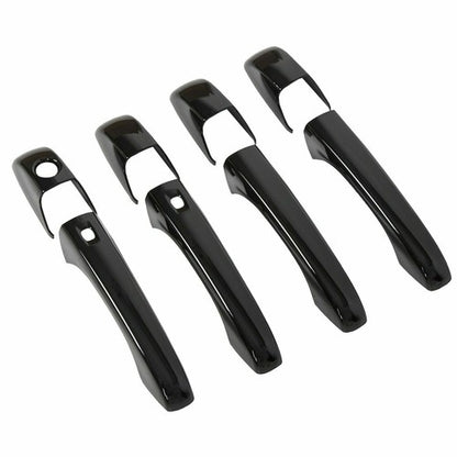 Solid Spare Glossy Black Door Handle Cover Set For Jeep Grand Cherokee/Dodge Durango 2011+