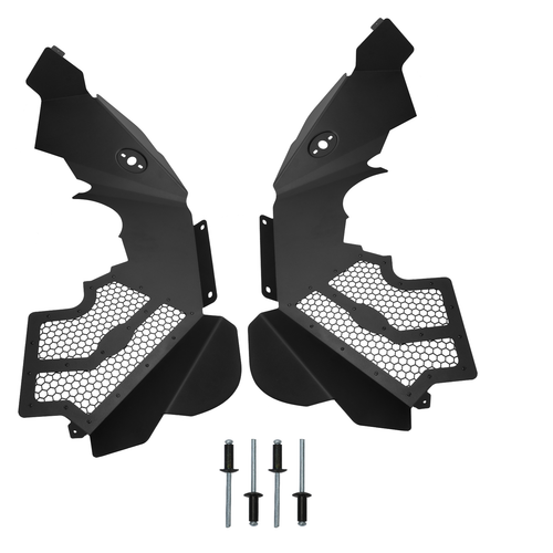 Solid Spare Front Inner Fender Liners Flares Aluminum For 2007-2018 Jeep Wrangler JK JKU