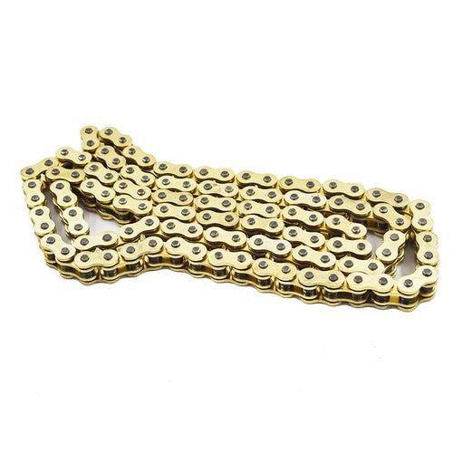 Solid Spare O-Ring Drive Chain Gold Color 520 x114 ATV Motorcycle 520 Pitch 114 Links