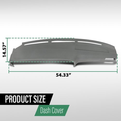 Solid Spare TPE Dashboard Dash Cover Cap Overlay Fit For 89-95 Toyota 4Runner & Pickup Gray