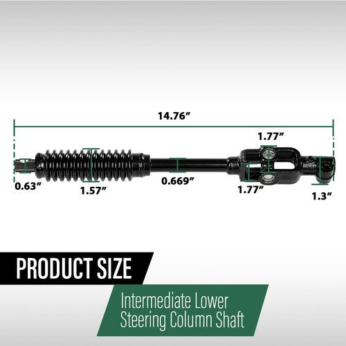 Solid Spare Fit For 2005-2015 Toyota Tacoma 4WD Lower Intermediate Steering Column Shaft