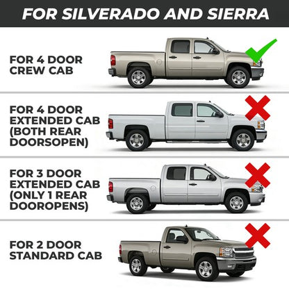 Solid Spare Rocker Panels FOR 99-07 Chevy Crew Cab Silverado GMC Sierra 4 Door Pickup PAIR