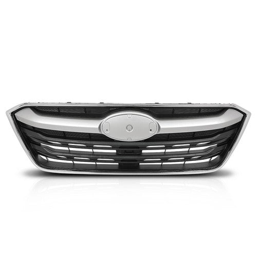 Solid Spare Fit For 2020-2022 Subaru Outback Front Bumper Upper Grille Grill Black Chrome