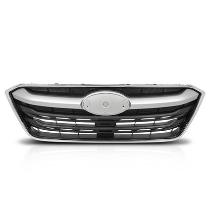 Solid Spare Fit For 2020-2022 Subaru Outback Front Bumper Upper Grille Grill Black Chrome