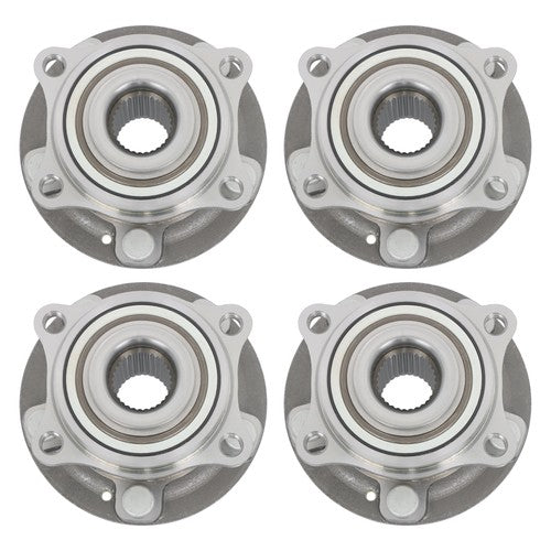 Solid Spare 4pcs AWD For Hyundai Santa Fe 2007-14 Sorento 11-15 Front Rear Wheel Hub Bearing