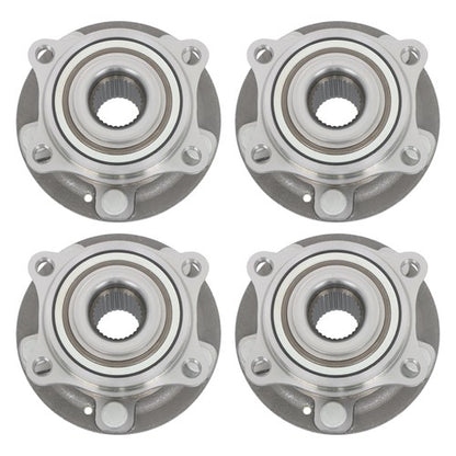 Solid Spare 4pcs AWD For Hyundai Santa Fe 2007-14 Sorento 11-15 Front Rear Wheel Hub Bearing