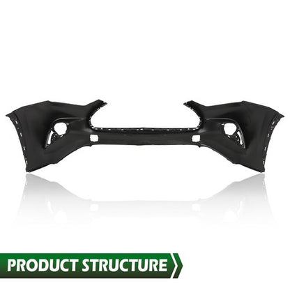 Solid Spare Front Bumper Cover Black Fit For 2020-2022 Toyota Highlander L LE XLE