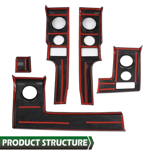 Solid Spare Fit For 2009-2014 Ford F150 Center Console Dashboard Panel Cover Trim Bezels