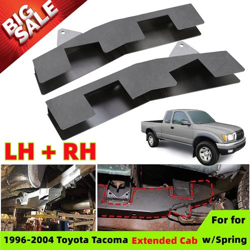 Solid Spare 2x Mid Frame Rust Repair Kit w/Spring Mount for Toyota Tacoma 96-04 Extended Cab