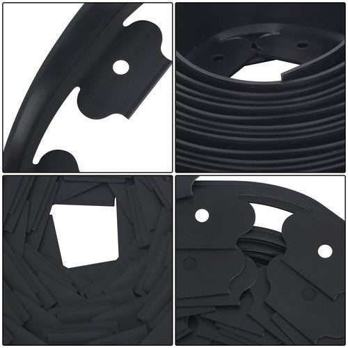 Solid Spare No-Dig Garden Edge 40 FT Lawn Border L-shaped Landscape Edging Border Kit