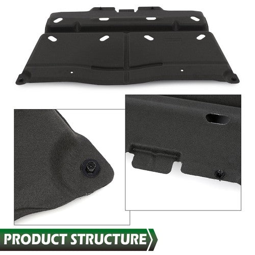Solid Spare Fit For 2015-2024 Ford F-150 F150 Front Engine Splash Shield Guard Under Cover