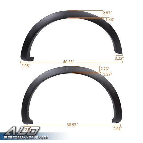 Solid Spare 4pcs Fit For 2004-2008 Ford F150 Factory Style Fender Flares Wheel Protector