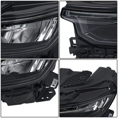 Solid Spare Left Headlight For 21-22 Jeep Grand Cherokee w/Animation w/o Leveling LED DRL