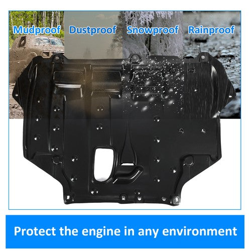 Solid Spare Engine Splash Shield For 12-18 Ford Focus 2.0L Engine Naturally Aspirated Center