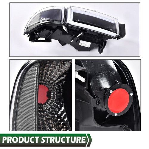 Solid Spare Fit For 94-02 Ram 1500 2500 3500 Black/Clear Corner LED DRL Headlight Headlamps