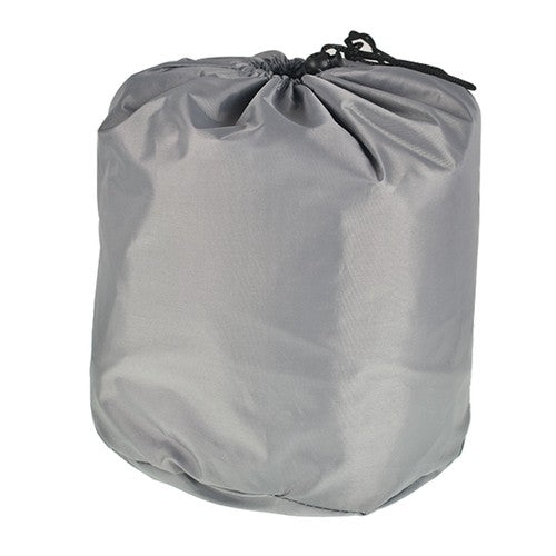 Solid Spare Boat Cover V-Hull 210D Gray 17-19Ft Waterproof Trailerable Fishing Ski Bass