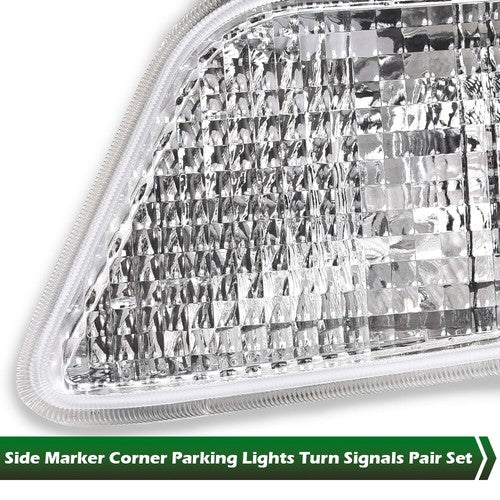 Solid Spare Fit For 98-02 Pontiac Firebird Trans Am Corner Parking Turn?Signal Lights Clear