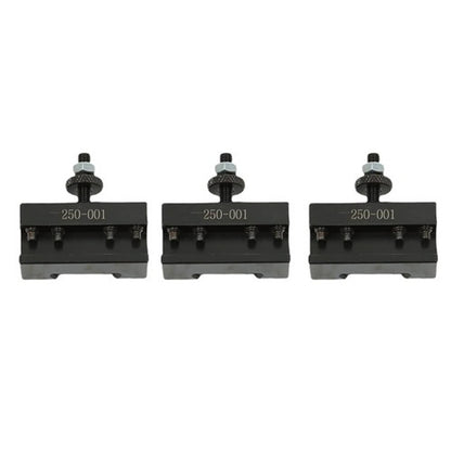 Solid Spare New 3PCS #1 Quick Change Turning & Facing Lathe Tool Post Holder 250-001 OXA