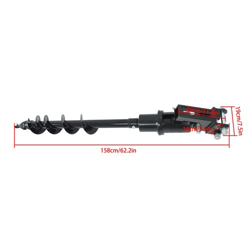 Solid Spare 150mm Diameter Auger Drill for 1Ton-1.5Ton Mini Excavator Small Digger