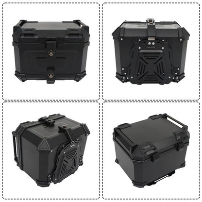 Solid Spare Motorcycle Top Case Waterproof Rear Tour Box with Security Lock Helmet Case 45L