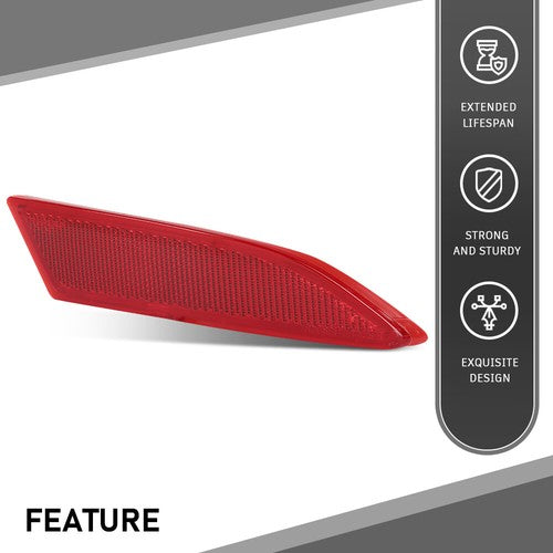 Solid Spare Fit For 2012-2018 Ford Focus Sedan Rear Bumper Reflector Right Side FO1185101