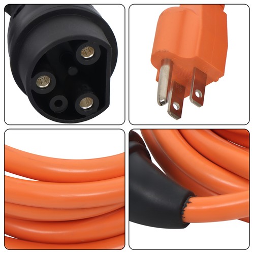 Solid Spare Fits For Evolution ICON EV Golf Cart Charger Power Cord 120V 3 Pin New