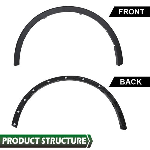 Solid Spare Fit For Toyota C-HR 2018-2022 Driver Side Front Wheel Opening Molding