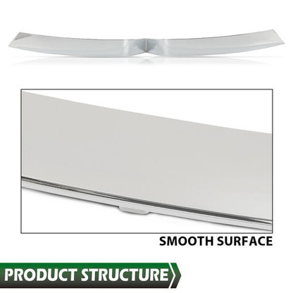 Solid Spare Front Bumper Upper Grille Trim Molding Chrome Fit For 2016-2020 Tesla Model X
