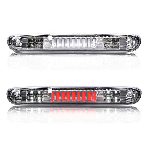 Solid Spare Fit For 07-14 Silverado/Sierra LED Third Brake Tail Light Cargo Lamp Chrome