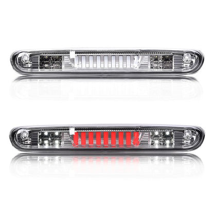 Solid Spare Fit For 07-14 Silverado/Sierra LED Third Brake Tail Light Cargo Lamp Chrome