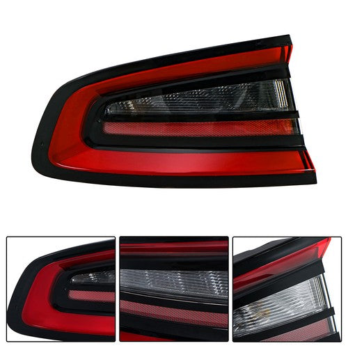 Solid Spare Tail Light Brake Lamp Fit For 2015-2022 Dodge Charger LED Type Left Side Outer