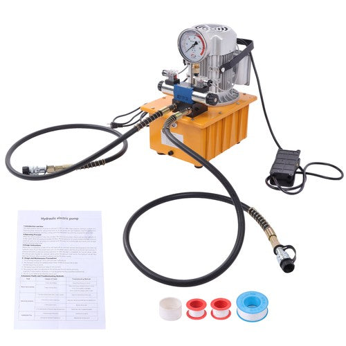 Solid Spare 8L Electric Hydraulic Pump 10000 PSI Double Acting Solenoid 110V