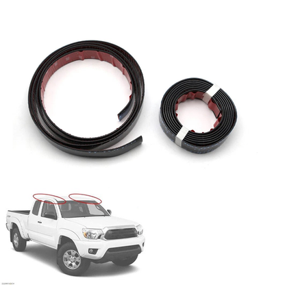 BLACK ROOF TOP DRIP TRIM MOLDING FIT 2005-2015 TOYOTA TACOMA DOUBLE CAB 2PCS