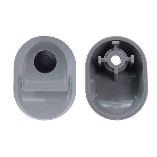 2x Gray Sun Visor Clip S16-1023-661 For Kenworth Peterbilt F01377-2