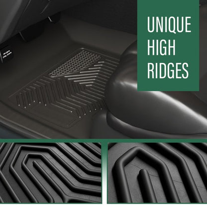 Solid Spare Fit For 94-01 Ram 1500 94-02 2500/3500 All Weather TPE Front Floor Mats Liners